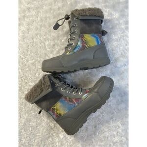 UGG Gray and Iridescent girls Winter Boots Butte II